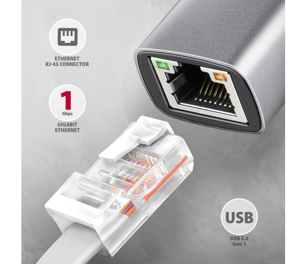 Axagon ADE-TXPD USB-C gigabit ethernet adapter z PD 100W - 1485410 - zdjęcie 2